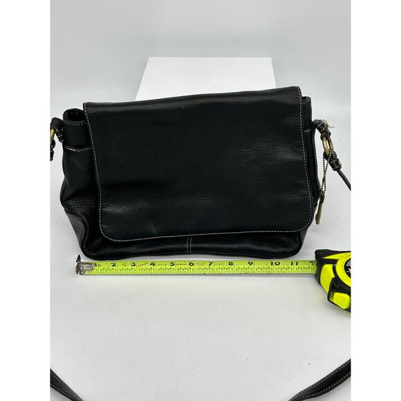 Fossil Vintage Classic 25082 Black Leather Mini Crossbody Purse Bag - Picture 8 of 8